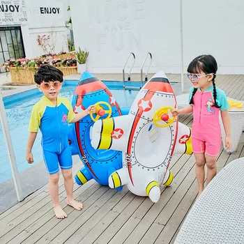 For 1-6years old kid INS Plane Inflatable Raft Swimming ring въздухоплавателни средства boat Game Float toys child Summer Water giant pool tube