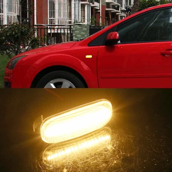 FORAUTO 2 елемента сигналната лампа LED Car Dynamic Side Marker 18SMD Turn Signal Light за Audi A3 S3 A8, TT, мигачи мигалка светлина
