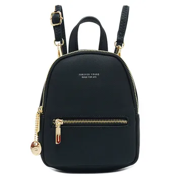 Forever Young Designer Women Backpack Mini Soft Touch Small Leather Backpack Дамска Мода Дамска Чанта Чанта През Рамо
