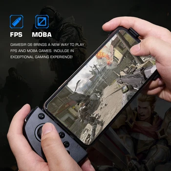 GameSir G6 Mobile Gaming Touchroller Bluetooth Безжичен контролер за Android телефон PUBG Call of Duty CODM-черен
