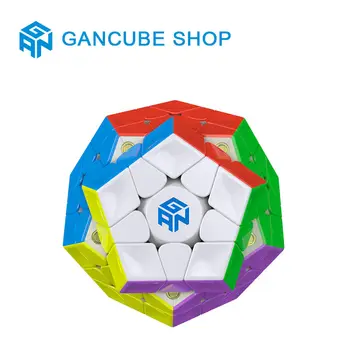 Gan 3x3x3 магнитни Megaminxeds Magic Speed Cube Stickerless професионални магнити 12 страни пъзел кубчета забавни играчки за деца