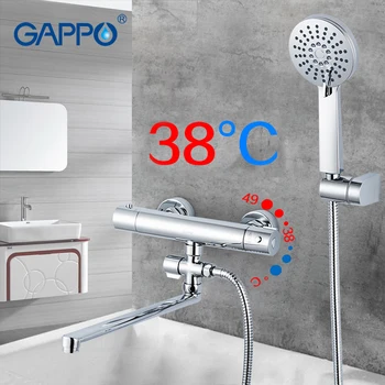 GAPPO смесители за вана термостат смесител за душ баня кран баня с душ, определени кран вана кран водопад смес