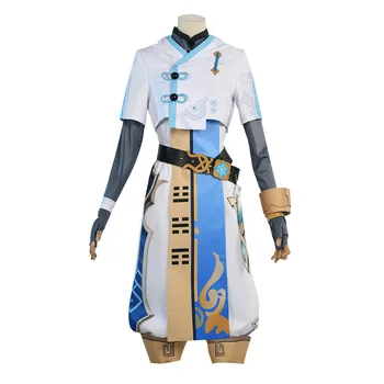 Genshin-Disfraz de Genshin Impact Chongyun ал hombre, traje de Cosplay personalizado, disfraz de fiesta de Хелоуин, novedad