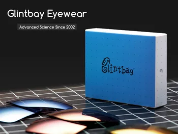 Glintbay точен засаждане на тъмно-сини сменяеми лещи и Черна гумена комплект за слънчеви очила Rudy Project Rydon (само SN79)