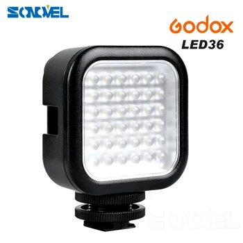 Godox LED Video Light 36 LED Светлини лампа фотографско осветление Outdoor Photo Light за Nikon, Canon, Sony Digital Camera Camcorde