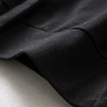 GOPLUS Дамски блузи однотонная черна hoody с качулка, къс пуловер градинска облекло Bluzy Damskie Udaderas Para Mujer C9576