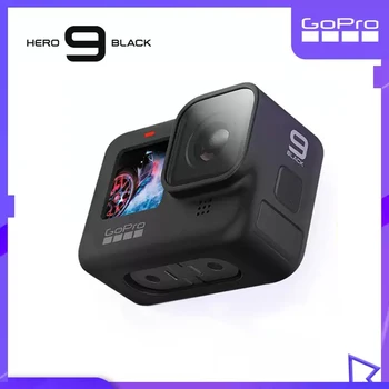 GoPro HERO9 Black Underwater Action Camera 5K 4K с цветен преден екран, спортна камера 20MP снимки, отразяване на живо на Go Pro HERO 9