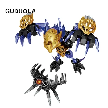 Guduola BIONICLE 74pcs Terak Creature of Earth 609-5 Building Block toys Compatible BIONICLE gift for boy