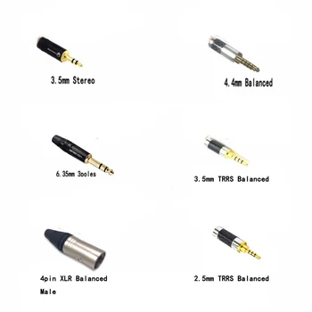 Haldane HIFI 8 ядра 7N OCC мед сребро смесени слушалки подмяна на кабел ъпгрейд кабел за Focal Utopia ELEAR слушалки