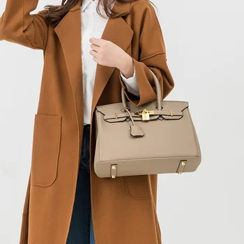 HAWSON Trendy Мъкна чанти, кожени дамски ежедневни търговски раменете чанти са големи торбички за подаръци на жена си