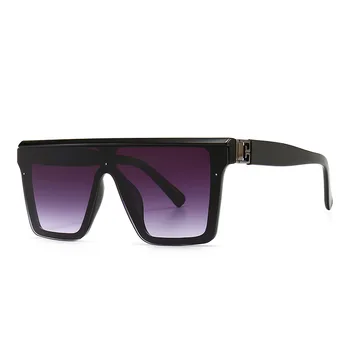 HBK мода големи квадратни слънчеви очила за жени на марката дизайнерски слънчеви очила с плосък връх голям рамка очила нюанси UV400