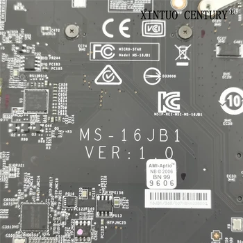 HBNK038503 за MSI GE62VR GE72VR MS-16JB MS-16JB1 VER 1.0 дънна платка на лаптоп W/ CPU i7-7700HQ GPU GTX1060M тестова работа