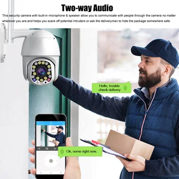 HD Outdoor Security Surveillance Camera WiFi 1080P 2-Way Audio Smart Motion Detection Outside Control ВИДЕОНАБЛЮДЕНИЕ IP Cam Wi-Fi Camera