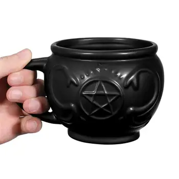 Hemoton Cauldron Mug Unique Хелоуин Coffee Mug Witches Gift Ceramics Tea Cup for Halloween Banquet Festival