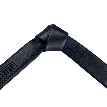 Hi-вратовръзка известна марка плътен черен кожен колан за мъже, Бизнес-колан за панталони 2018 моден дизайнер дънки кожена каишка EA-2001