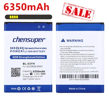High capacity new chensuper Phone Battery For LG G3 G4 G5 V10 V20 Battery BL-53YH BL-51YF BL-42D1F BL-45B1F BL-44E1F Batteries