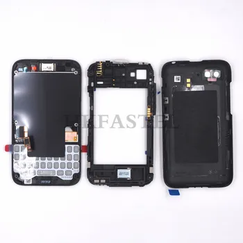 HKFASTEL за Blackberry Q5 оригинален пълен пълен мобилен телефон корпус с LCD дисплей сензорен екран капак на клавиатурата за носене