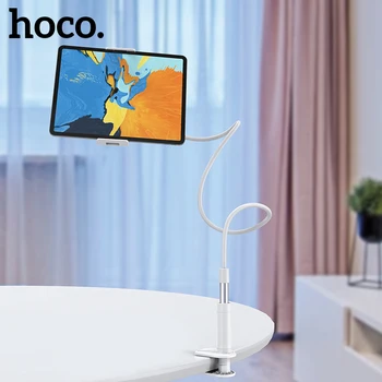 HOCO Phone Holder Arm Мързел Mobile Phone Goosneck Stand Holder Технологична Bed Tablet Car Selfie Mount скоба за i Phone X 11 Pro Max