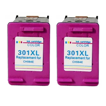 HP PRINTER INK, HP 301 for HP Deskjet 1000 1050 2050 3000 Refilled Replacement for hp/HP 301 xl for hp/HP301 CH563EE CH564EE