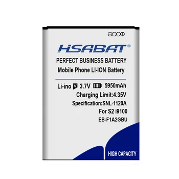 HSABAT най-новата батерия 5950mAh за EB-F1A2GBU SAMSUNG Galaxy S2 i9100 9100 i9100g i9103 i9105 i9108 i9050 i9188 I777 B9062