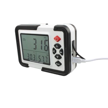 HT-2000 Desktop Carbon Dioxide Data logger Gas Detector Анализатор Monitor LCD/PC Dioxide Air Temperature Humidity Logger Meter