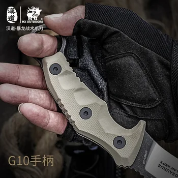 HX ОТКРИТО Tactical karambit knife outdoor camping claw knife ножове за самозащита survival tactical knives G10 9CR18MOV BLADE