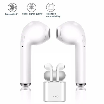 I7s TWS безжични слушалки Bluetooth слушалки спортни слушалки слушалки с микрофон слушалки за Iphone Xiaomi Samsung, Huawei oppo