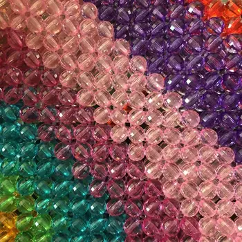 Ins The Same Rainbow Bag 2019 New Product Hand-beaded Heart-shaped Collision Color Колаж Weaving Наклонена Sling Travel Bag