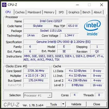 Intel I7 6400T es QHQG ES Engineering version Q0 2.2 HMZ 1151 CPU Quad-Core 8WAY 65W support memory