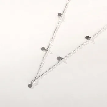 INZATT днешно стерлинговое сребро 925 проба геометрично кръгло колие Колие за модерните жени Party Fine Jewelry подарък 2019 аксесоари