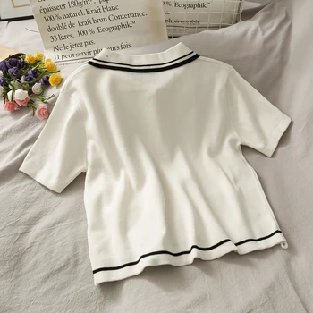 ITOOLIN 2020 новата риза с къси ръкави за жени трикотажни памучни ризи бутон женски блуза с къс ръкав работен офис риза за голф лято