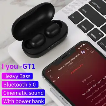 Iyou GT1TWS FingerD Стерео print Touch Bluetooth слушалки, Безжични слушалки,шумоподавляющая детска слушалки