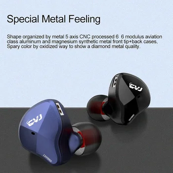 JABS CVJ CSN 12 единици hybrid метална обшивка със слушалки Слушалки HiFi музика слушалки на монитора слушалки Спортни слушалки