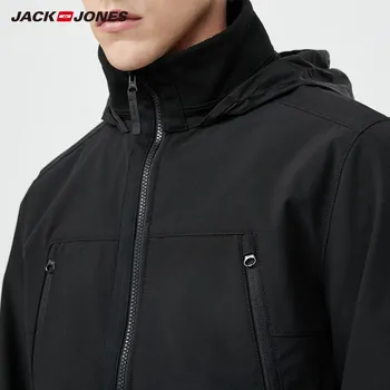 JackJones мъжки външна ветрозащитная водоустойчива топло причинно яке с качулка Мъжки дрехи| 219321523