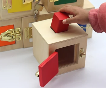 JaheerToy Montessori Early Education Отключи Baby Toys for Children геометрична твърда форма