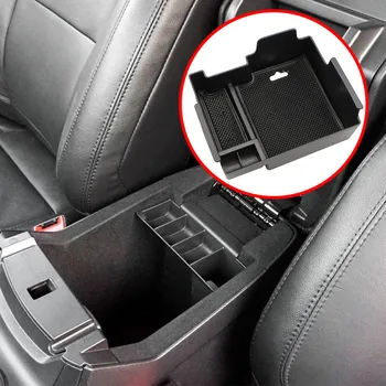Jameo автомобил Автомобил подлакътник кутия за съхранение на централната конзола Бен ръкавици тава притежателя калъф, подходящ за Ford Explorer 2011-2017 2018 Аксесоари