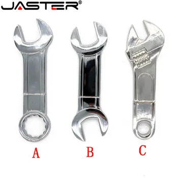 JASTER Metal tool pendrive Mini Spanner гаечен ключ USB Флаш Устройство, карта с памет Pen drive USB Creative 4 GB 16GB 32GB 64GB usb stick