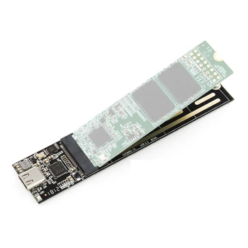 JEYI PARD PRO TYPE-C USB3.1 USB3.0 m.2 SSD мобилен диск чрез VLI716 поддръжка на TRIM SATA3 6gb / с UASP алуминиев корпус SSD HDD