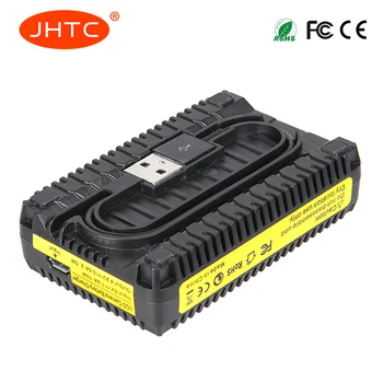 JHTC 1бр Gopro Hero 4 AHDBT-401 зарядно устройство, USB двоен LCD зарядно устройство батерия калъф за GOPRO4 AHDBT401 действие камера аксесоари