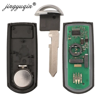 Jingyuqin 5WK49384D VDO дистанционно на ключа на автомобила ключодържател 433.92 Mhz ID46-pcf7952 3 бутона за Mazda 6 2008-2011 седан Спорт