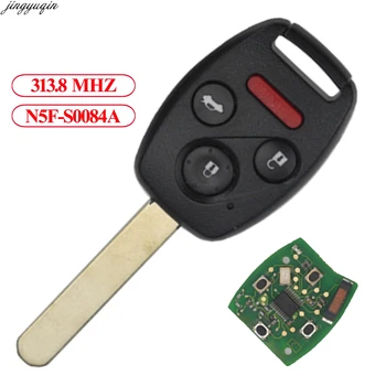 Jingyuqin Remote Car Key Fob 313.8 MHz ID46 PCF7961 чип за Honda CIVIC N5F-S0084-A Stream Alarm Control