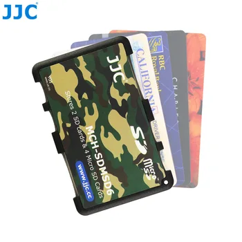 Jjc на притежателя на картата с памет за 2 SD карти + 4 Micro SD карти калъф за съхранение