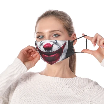 Joker Забавни Painted Print Mask Anti-Virus Infection Unisex Face Mouth Masks множество моющаяся защита на ФПЧ2.5 Proof Bacteria Mask