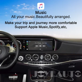 Joyeauto Wireless Apple Carplay Car play Retrofit S Class 15-19 NTG 5 W222 за Mercedes Android Auto данни mirroring задни задвижващи колела CM