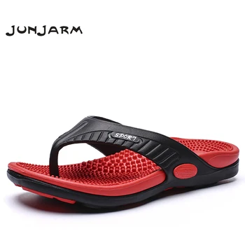 JUNJARM 2020 нови летни мъжки чехли висококачествени плажни сандали мъжки чехли градинска мъжки модел обувки 40-45