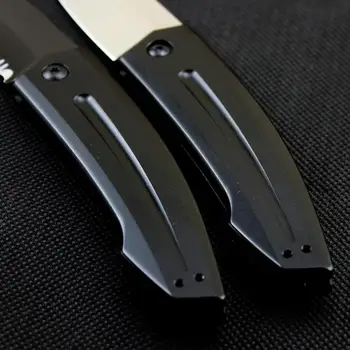 K 7200 сгъваем джобен открит къмпинг ловен нож D2 острието алуминиева дръжка тактическа програма за оцеляване плодови ножове EDC инструменти