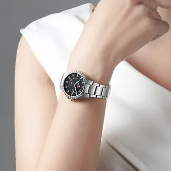 KADEMAN дамски Ръчни часовници луксозни дамски рокли Часовници Гривна Crystal мода 3TAM пълен стоманена топ марка за дамски Ръчен часовник