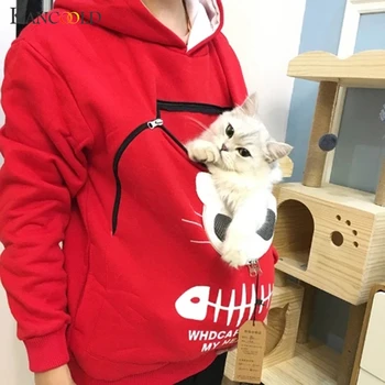 KANCOOLD hoody Cat hoodie Пет Ежедневни Unisex cat kangaroo pocket hoodie Sweatershirts Cat Casual Hoodie Sweater ризи