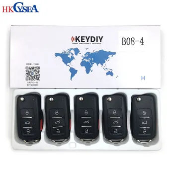KEYDIY KD B08 - 3/4 празен автомобилен ключ за Kd900/KD-X2 / KD MINI Key Programmer B Series дистанционно управление,5 бр. / лот
