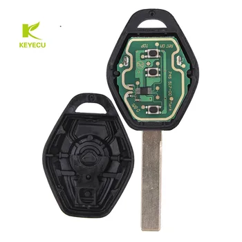 KEYECU EWS дистанционно ключ с 3 бутона 315 mhz/433МГц чип ID44 HU92 нож за BMW 3,5,7 серията X3 X5, Z3 Z4 1998-2005